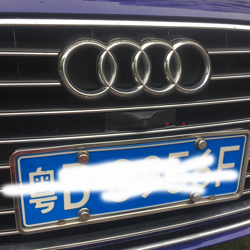 CCd HD камера ночного видения для парковки автомобиля Передняя камера для Audi A6L Камера Переднего Вида Автомобильная передняя решетка camear водонепроницаемый широкий угол