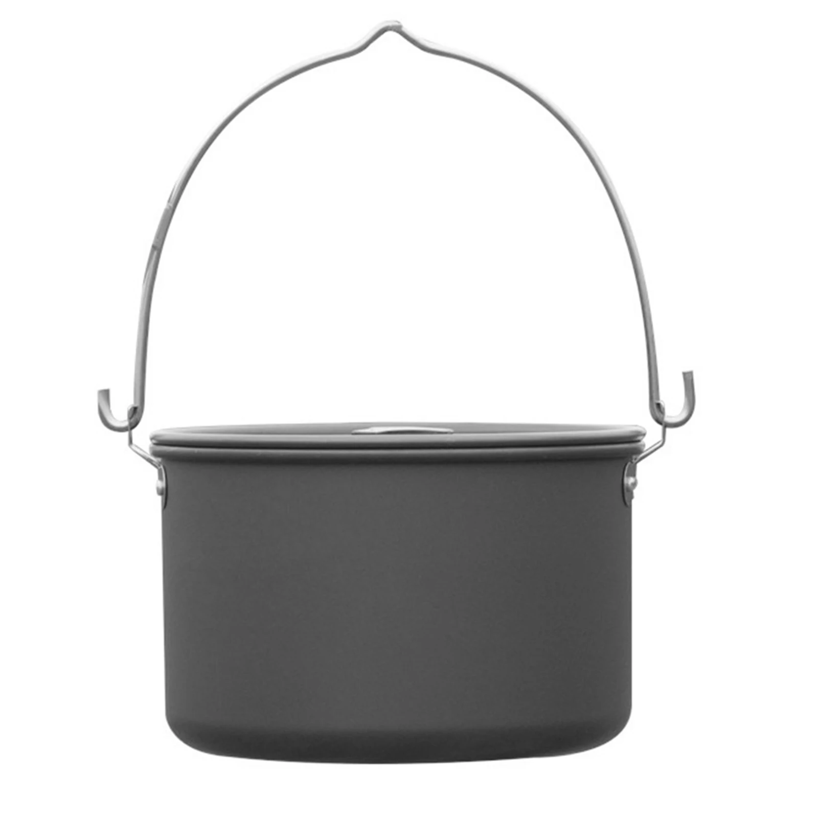 

Camping Pot 4.5L/4-Quart Hanging Cooking Pot With Lid Cookware For Outdoor Camping Hiking Fishing Outdoor Camping Pan