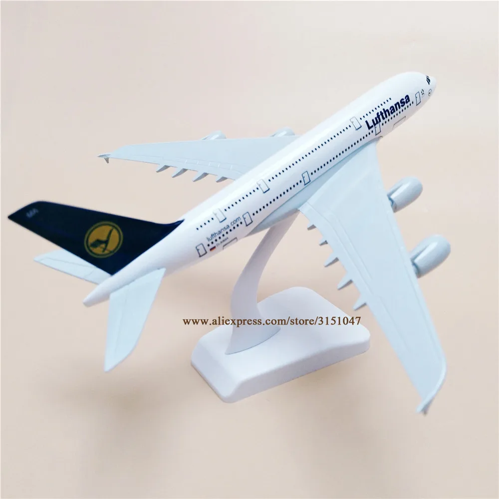 

20cm Model Air plane Germany Lufthansa A380 Airbus 380 Airways Airlines Metal Alloy Diecast AirPlane Model Aircraft Kids Toys