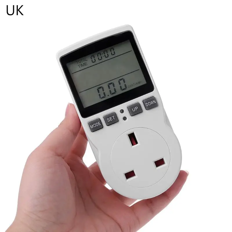 

YU-NIYUT цифровой Мощность метр разъем EU/US/UK Plug счетчик энергии ток Напряжение ватт затраты на электроэнергию измерительный монитор Мощность Ana