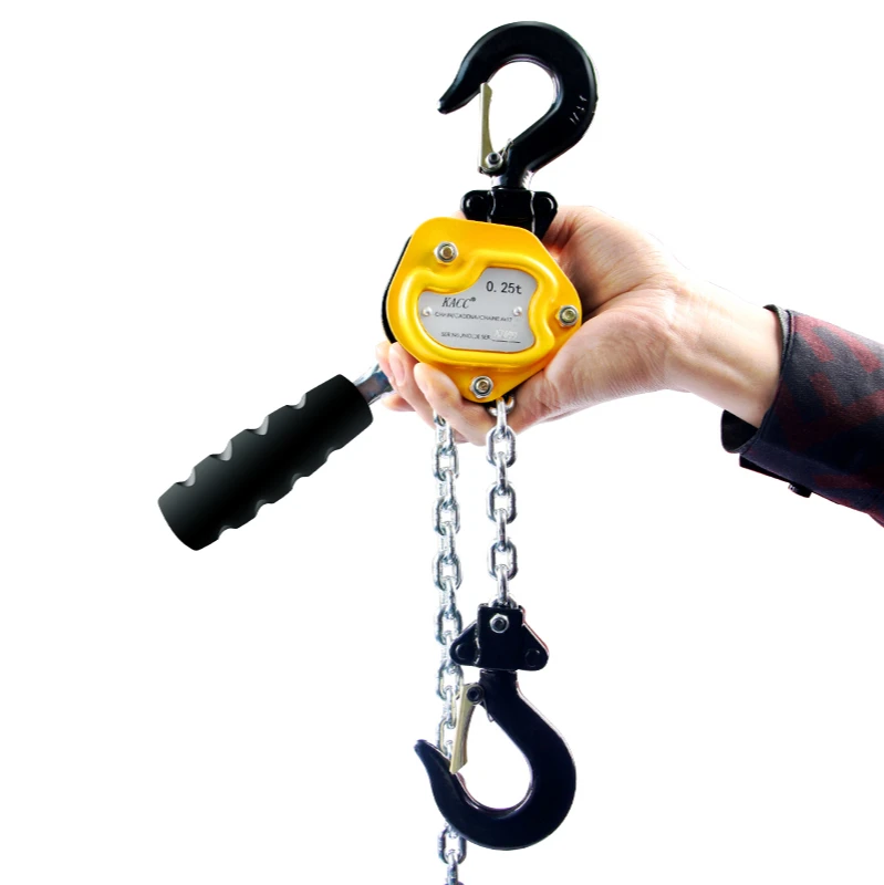 

Mini Hand Chain Hoist Hook Mount 0.25/0.5 Ton 3M