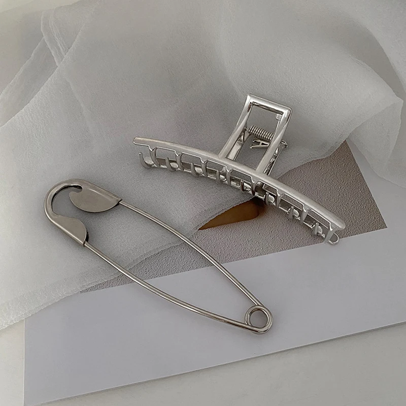 

2021 Multiple Styles Fashion Alloy Geometric Large Big Pin Hairpin Barrettes For Women Girl Accessories Headwear