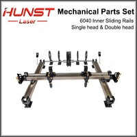 hunst mechanical parts set 600400mm inner sliding rails kits spare parts for diy 6040 co2 laser engraving cutting machine