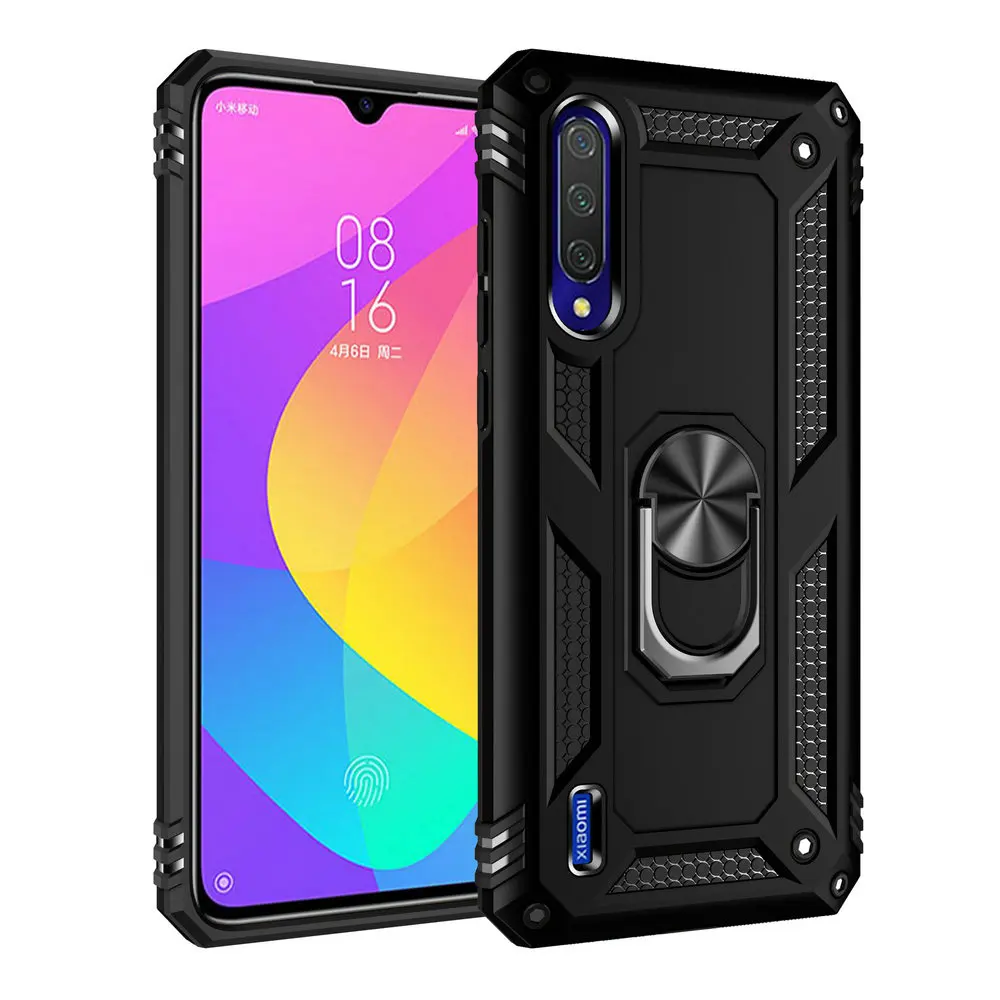 Для Xiaomi Mi 9 Lite чехол металлическое кольцо задняя крышка для FundaXiaomi Mi9 роскошный