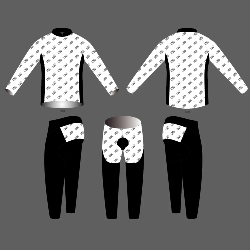 Заводская Зимняя велосипедная команда с длинным рукавом велотренажер Джерси