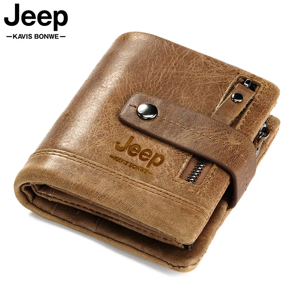 Кошелек мужской из натуральной кожи маленький бумажник с монетницей кредитница