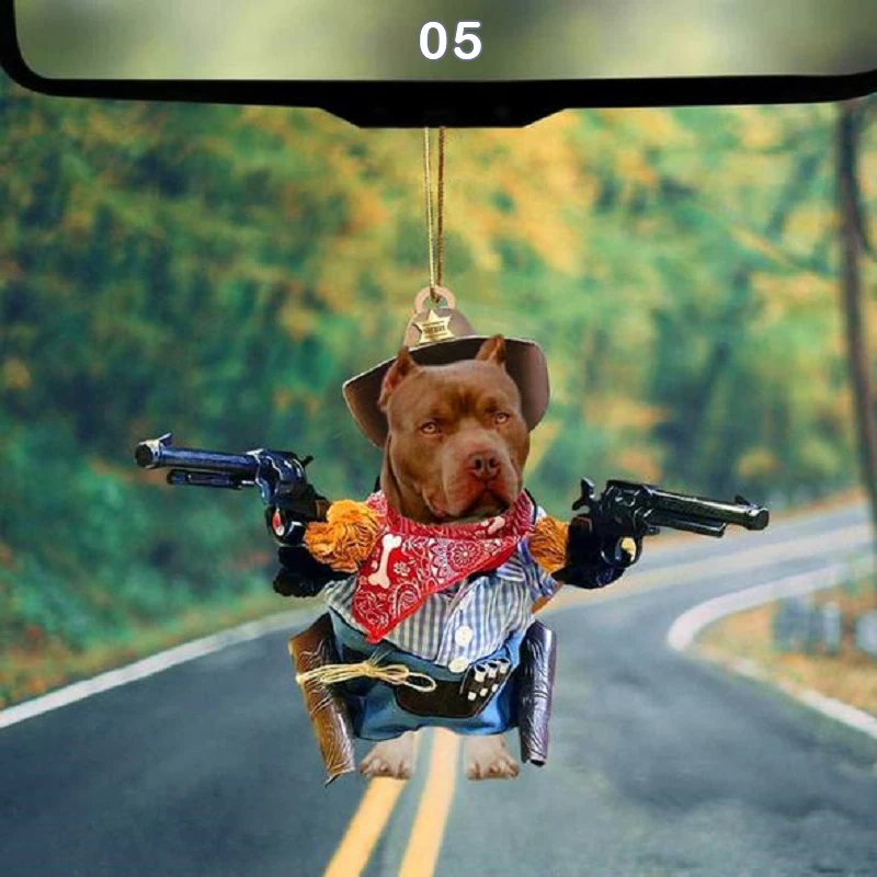 Креативная подвеска в виде собаки и кота для автомобиля украшение рюкзака милый