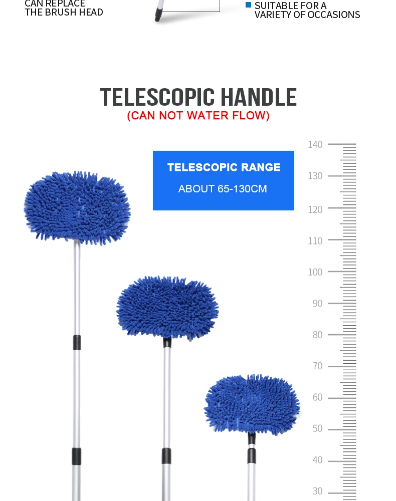 Car Wash Brush Cleaning Mop Chenille Broom Water Flow Windows Squeegee Telescoping Handle Foam Bottle Car Accessories Xammep