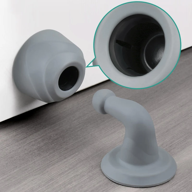 

Marie Silicone Door Stopper Floor No Punch Door Stops Self-adhesive Silent Door Holder Door stopper door top