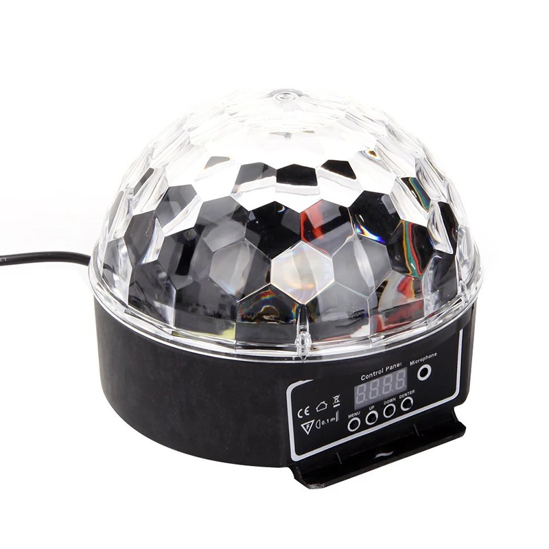 

LED RGB Crystal ic Ball Effect Light DMX Disco Dj Stage Light for KTV Club Pub Bar Wedding Show Voice-activated