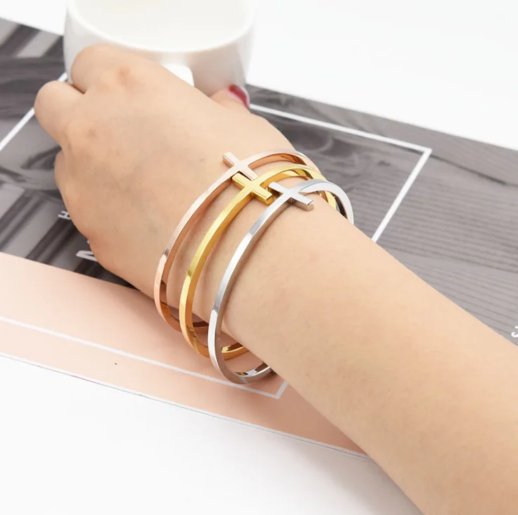 Новый модный крест браслет браслеты для женщин Амулеты Браслет обручальные
