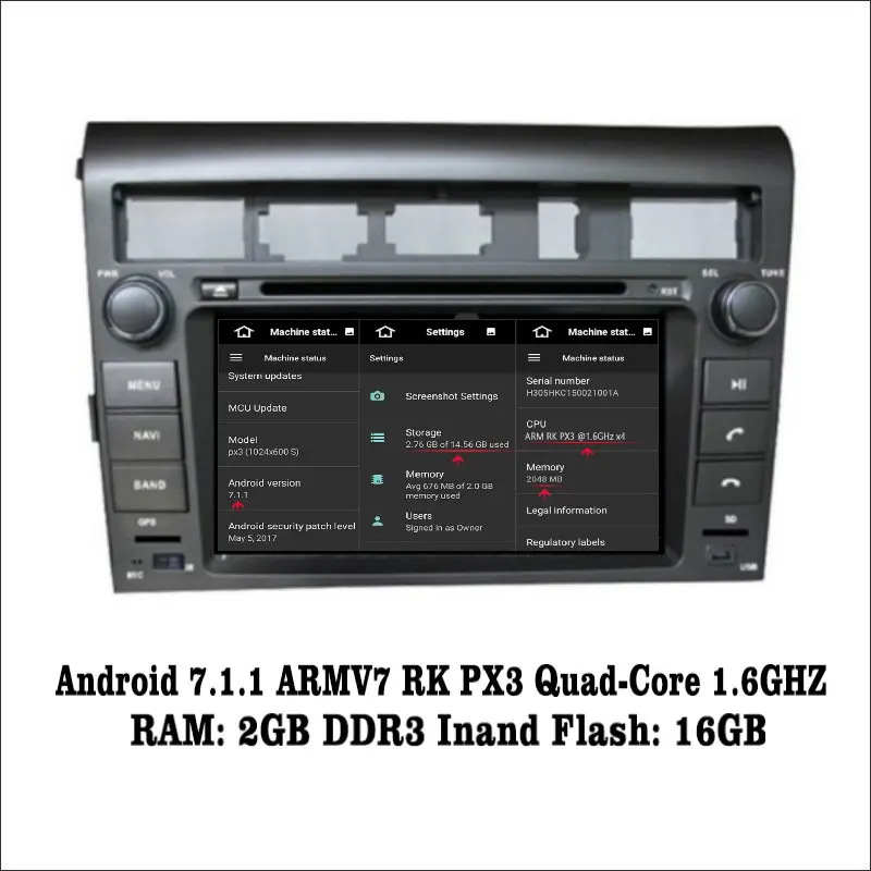 Liislee Android 7 1 2G RAM для Kia Amanti/Opirus автомобильное радио Аудио Видео Мультимедиа DVD плеер