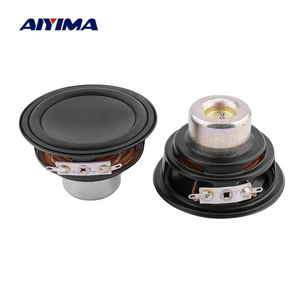

AIYIMA 2Pcs 2.5 Inch Midrange Bass Speaker Driver 6 Ohm 20W Woofer Sound Music Loudspeaker Neodymium Magnetic Audio Speaker Unit