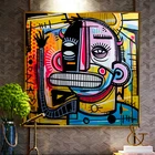 Граффити уличное искусство Joachim абстрактная Красочная картина маслом на холсте плакат и принты Куадрос Настенная картина для гостиной