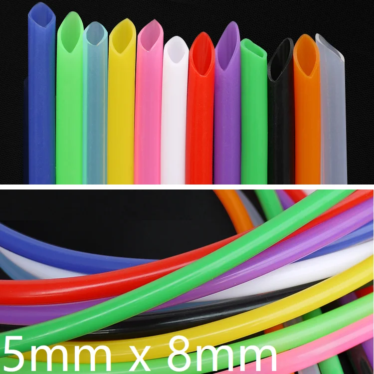 

5x8 Silicone Tube ID 5mm OD 8mm Flexible Rubber Hose Thickness 1.5mm Fo Grade Soft Milk Beer Drink Pipe Water Connector
