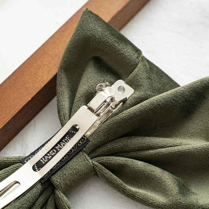 

Winter Velvet Hairpins Back Head Top Clip Oversized Bow Hair Clip Two Layer Bowknot Barrettes Sweet INS Fashion Hair Accessories