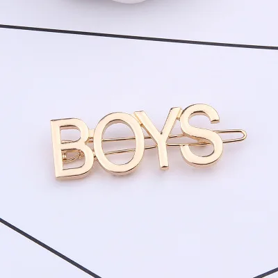 boys Элегантный темперамент слова шпилька Корейский шик ветер ретро заколки заколка Шпилька заколка для укладки волос инструмент для женщин девушка аксессуары - Цвет: boys