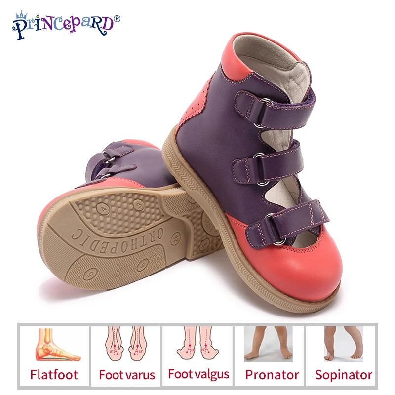 Princepard/Новинка Брендовая детская летняя обувь Сандалии с закрытым носком на