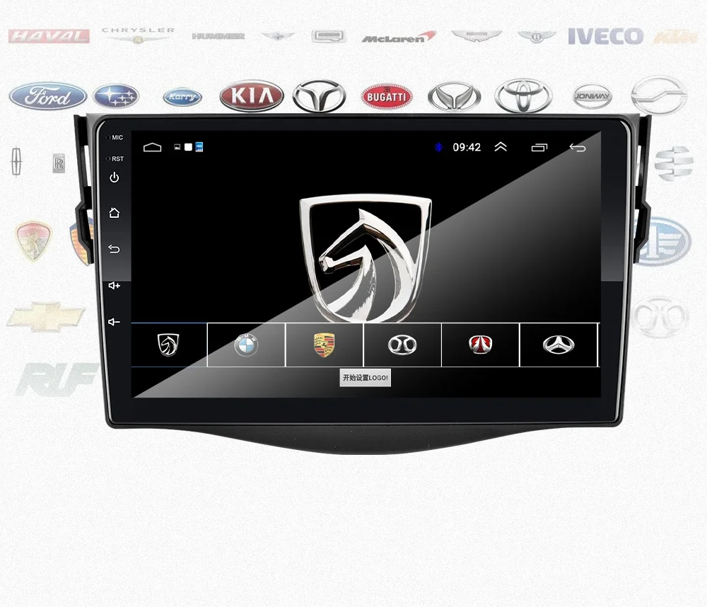 Автомагнитола 2 din 1" Android мультимедийный плеер gps wifi Bluetooth плеер для Toyota Volkswagen hyundai Киа Renault Suzuki 1G 2G 4