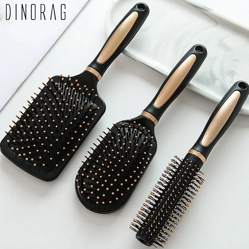 

Dinorag Hair Scalp Massage Comb Airbag Hairbrush Nylon Women Wet Curly Detangle Hair Brush for Salon Hairdressing Styling Tools