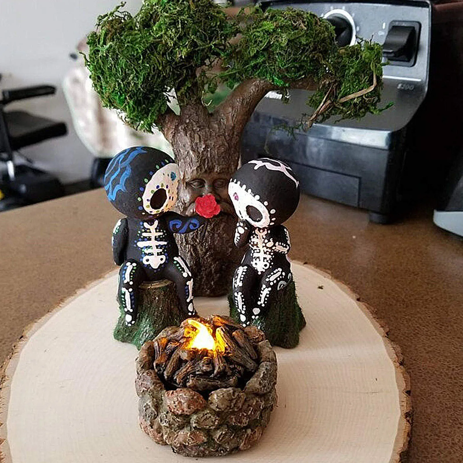 Скелеты пара статуя личность полимерные персонажи мультфильмов набор поделок