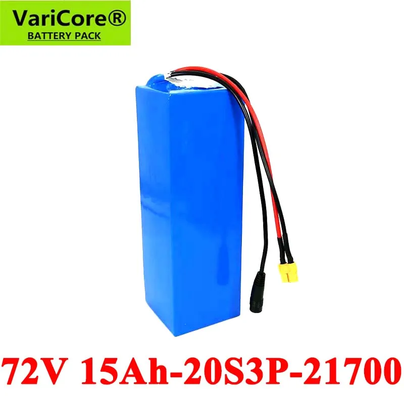 

VariCore 72V 20S3P 15Ah 1500W 2000W electric bike battery 21700 74V electric scooter lithium battery with BMS Protection