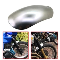 universal silver motorcycle unpainted short mudguard front fender scooter parts for ktm aprilia victory cafe racer choppers