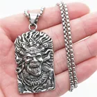 Кулон Shiva, ожерелье из нержавеющей стали с тремя глазами, индийский индуийский Бог, ритуал