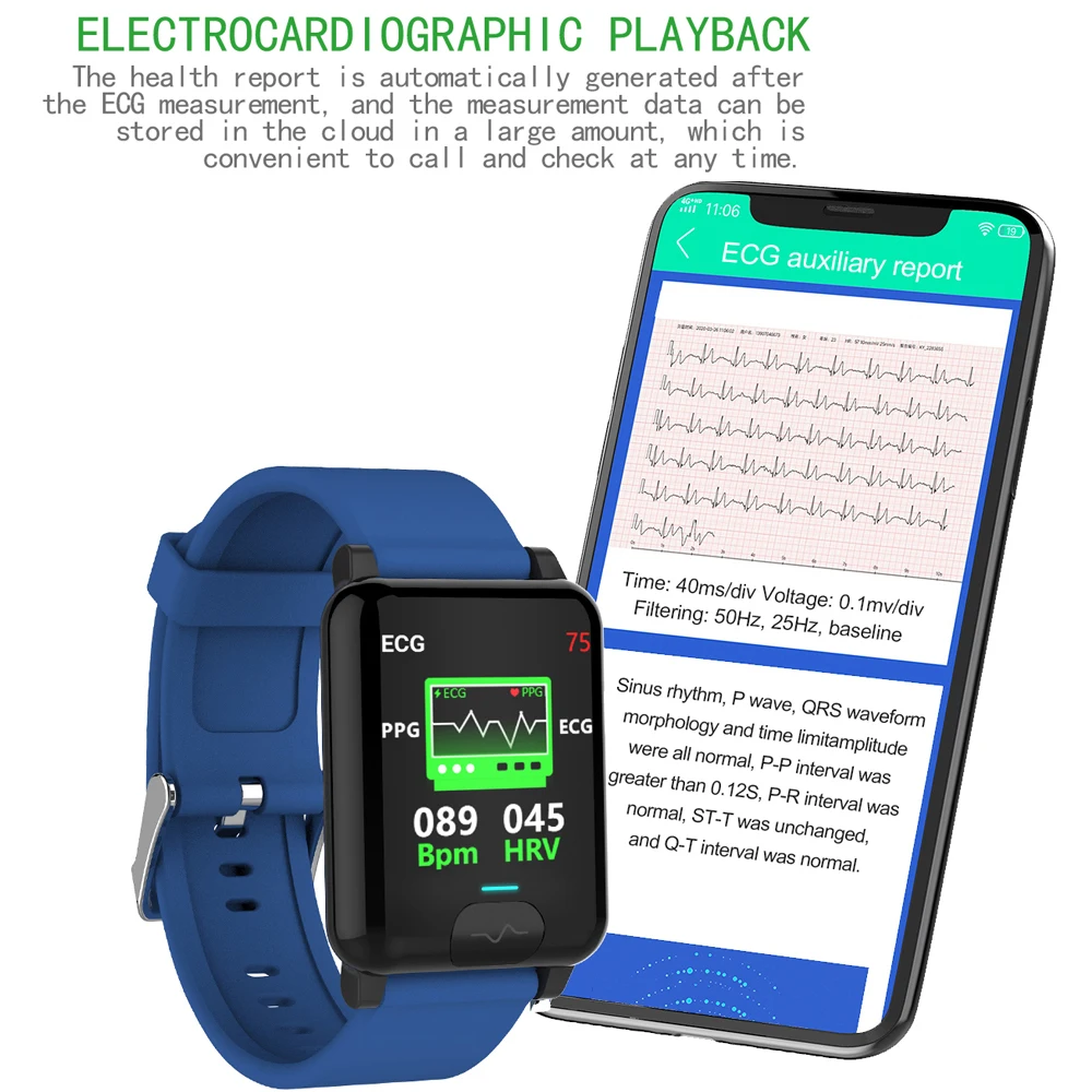 ecg ppg smart watch 2020 for men women watches android ios smartwatch e04s blood pressure temperature pedometer bracelet smart free global shipping
