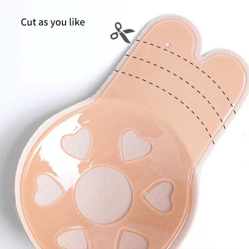 Женский невидимый бюстгальтер 2 пары накладки на грудь пуш-ап наклейки клейкий