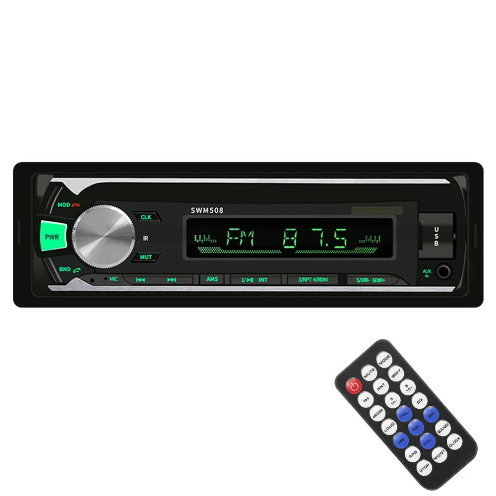 

YUNLINLI 12V Universal Car Bluetooth Music Player Car MP3 Player High Fidelity Sound Quality FM Radio Support U Disk TF Card