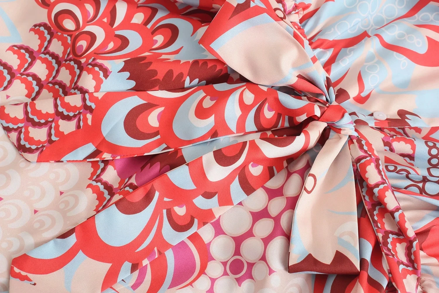 

Aonibeier Vintage Print Summer Women Rompers Fashion Button Front High Waist Ankle Length Female Casual Beach Jumpsuit Bohemian