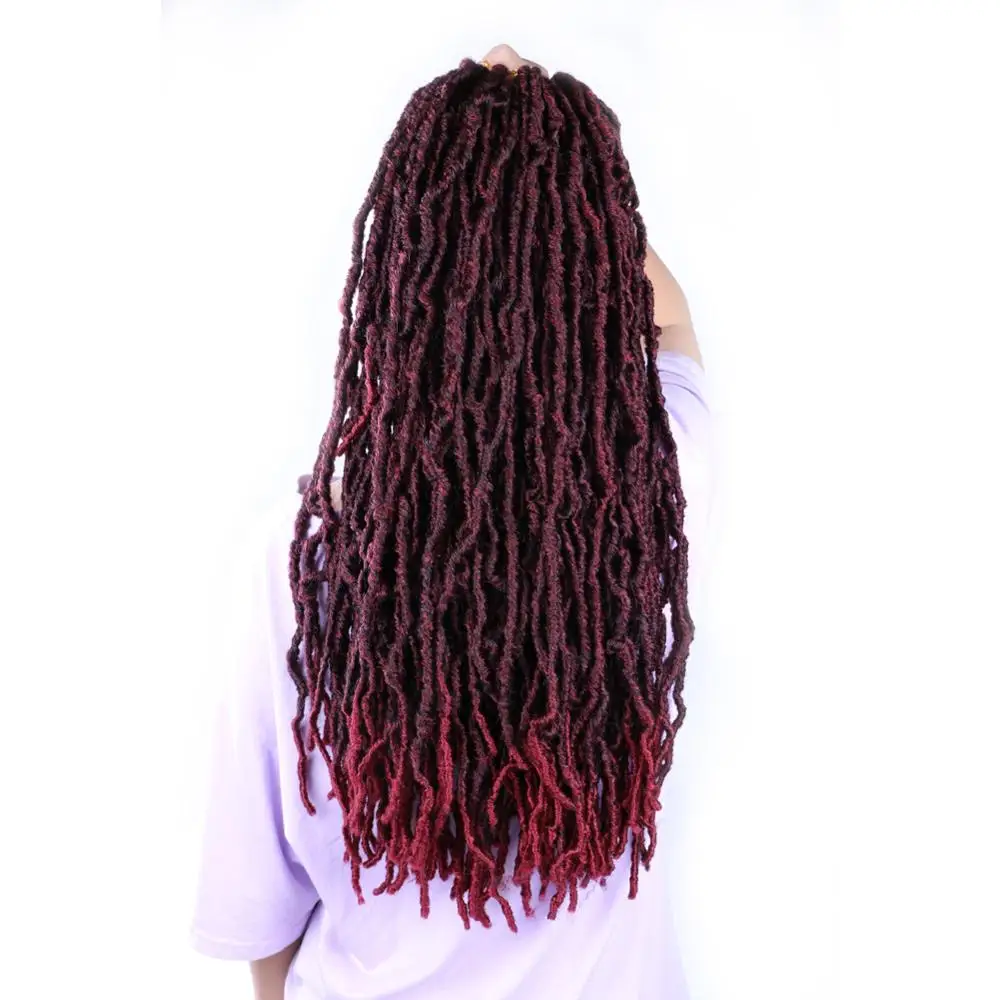 

Tinashe Beauty 24 Inch Nu Locs Long Faux Locs Curly Ombre Blond Crochet Braids Hair Extensions Synthetic Braiding Dread Locks