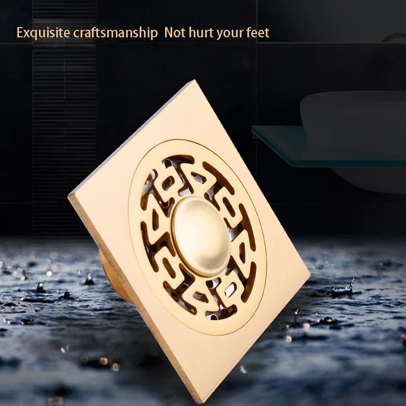 Все copper10 * 10 см дезодорант для слива пола натуральный медный Слив пола| |