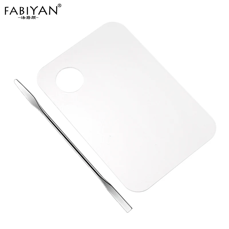 Набор акриловая палитра шпатель из нержавеющей стали стержень крем для макияжа