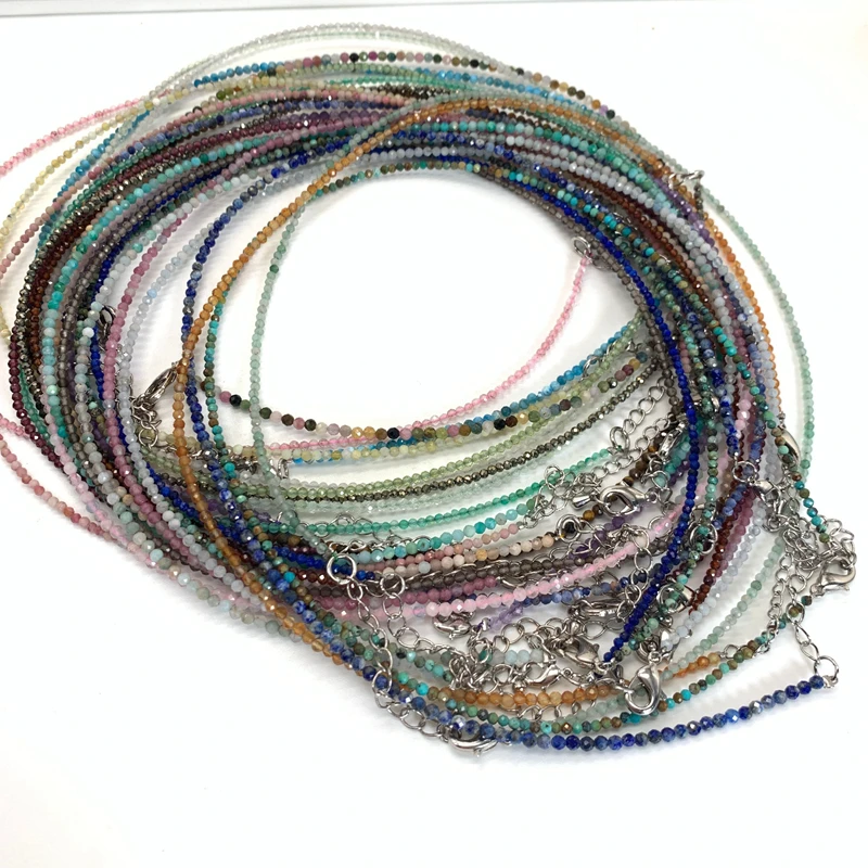 Натуральный камень розовый кварц аметистами 2 3 мм Ювелирные наборы с маленьким