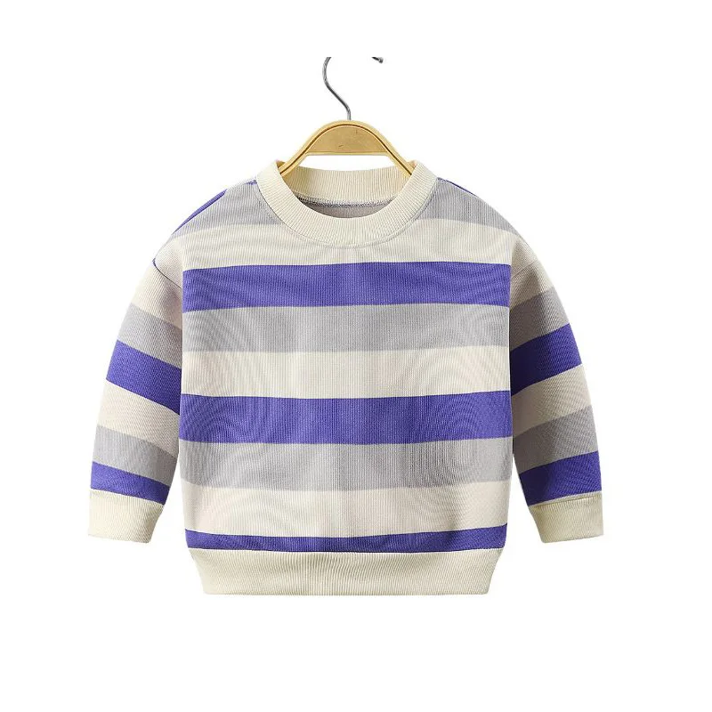 

Baby Boy Thick Velvet Tshirt Child Winter Clothes Casual Cartoon Chidren Girl Tops Strip t shirt Long Sleeve Warm Fleece t-shirt