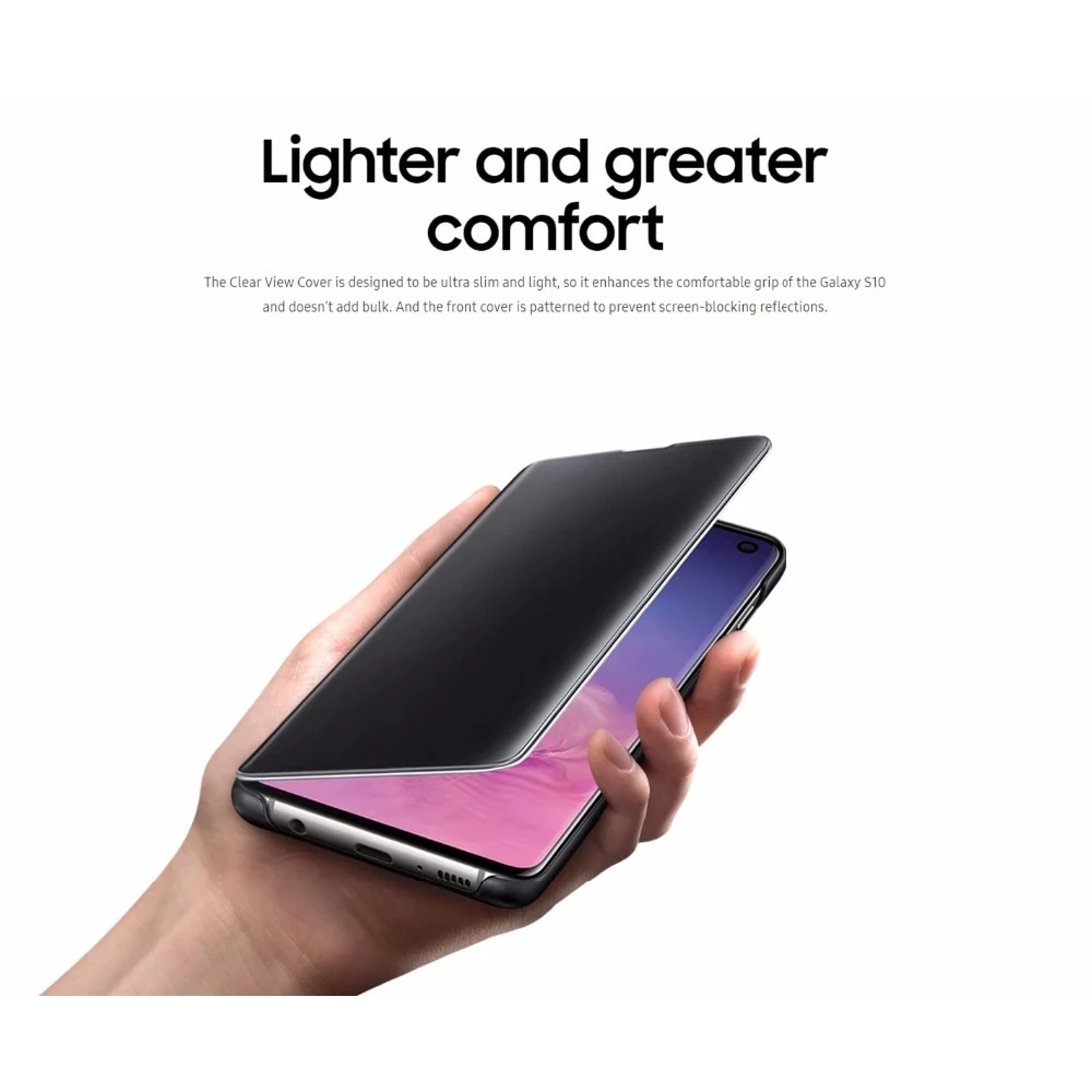 100% Оригинальный зеркальный Прозрачный чехол для Samsung телефона тонкий