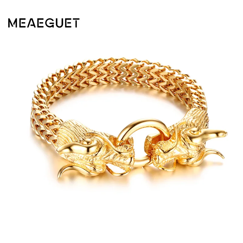 Мужской винтажный браслет цепочка из нержавеющей стали|head bracelet|stainless steel chain