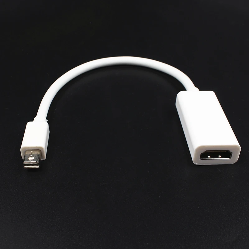 Высококачественный порт дисплея Thunderbolt Mini DP в HDMI-совместимый адаптер кабель для