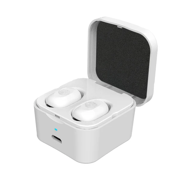 CBAOOO TWS Bluetooth спортивные музыкальные беспроводные наушники Bluetooth 5,0 наушники с микрофоном и зарядным устройством - Цвет: white