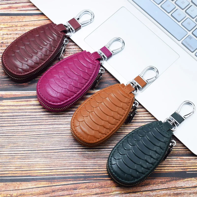 Натуральная кожа держатели ключей от автомобиля ключница для мужчин модные