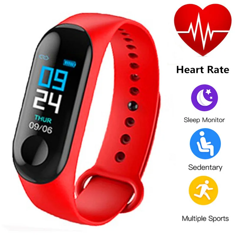 M3 Смарт часы браслет фитнес трекер пульсометр экран активности умная