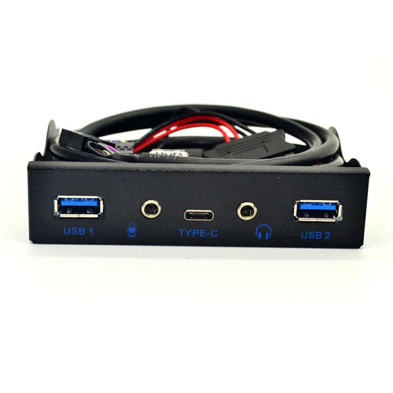 Usb-хаб с 5 портами USB 3 1 0 Фронтальная панель HD аудио мм разъем для наушников