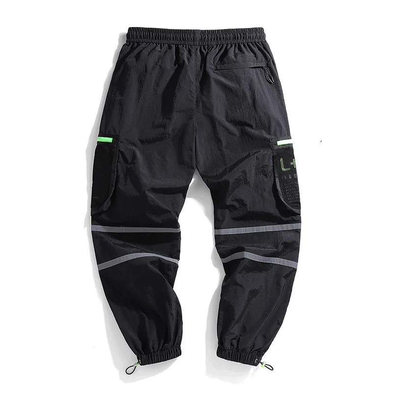 Брюки-карго мужские со множеством карманов повседневные свободные штаны в стиле