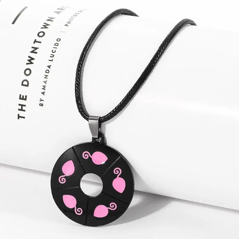 

2021 Cute lovely Mouse Rounld pendant Rope Necklace Lady Bug Chat Cosplay Costume Fashion Jewelry for Girls Women Kids best Gift