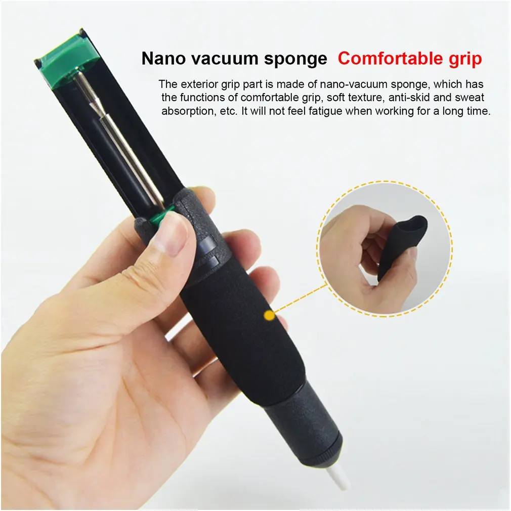 366NA Desoldering Pump Suction Tin Suckers Gun Soldering Iron Piston Solder Clean Single/Double Ring Device | Инструменты