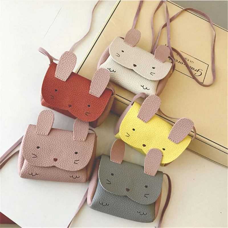 

New Fashion Baby Kids Girl Bunny Shoulder Bag Cute Animal Storage Crossbody Messenger Bags Handbag Kids Gifts