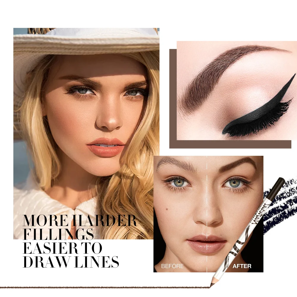 

Eyebrow Pencil Waterproof Smudge-proof Eyebrow Line Pen Create Wild and Natural Eyebrows Eye Makeup Pen