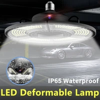 led sensor light waterproof garage light e27 lamp bulb 220v spotlight 110v bombillas 60w 80w 100w 120w led wall lamp e26 lampara